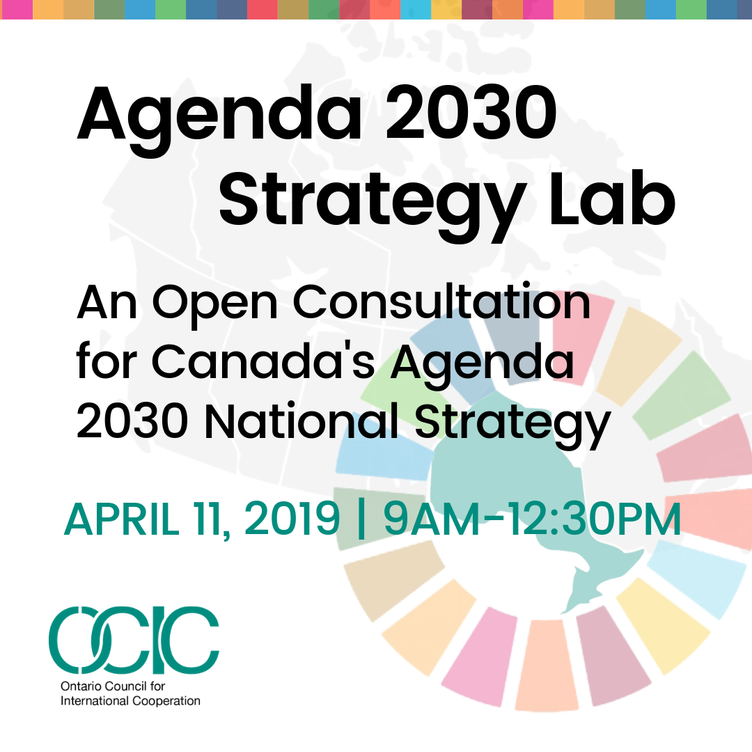 Ocics Agenda 2030 Strategy Lab Ontario Council For International
