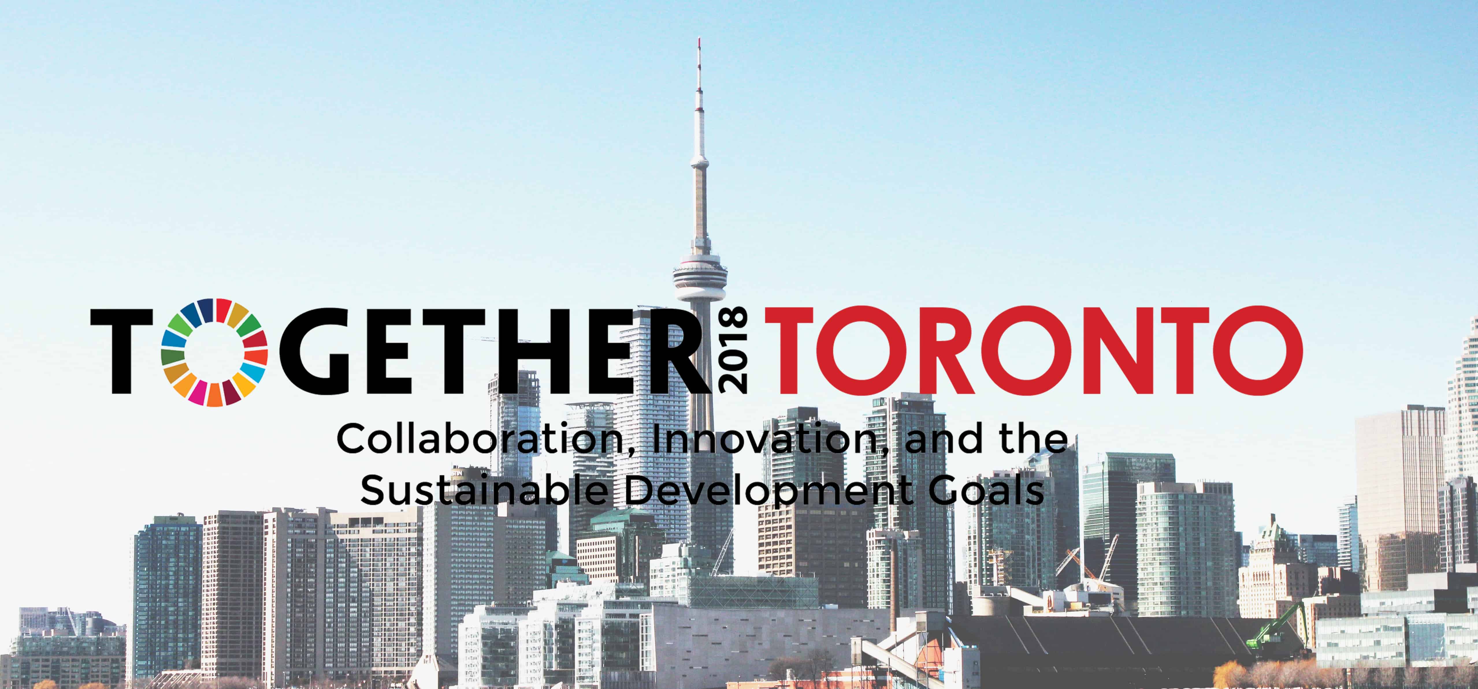Together2018 banner with Toronto skyline