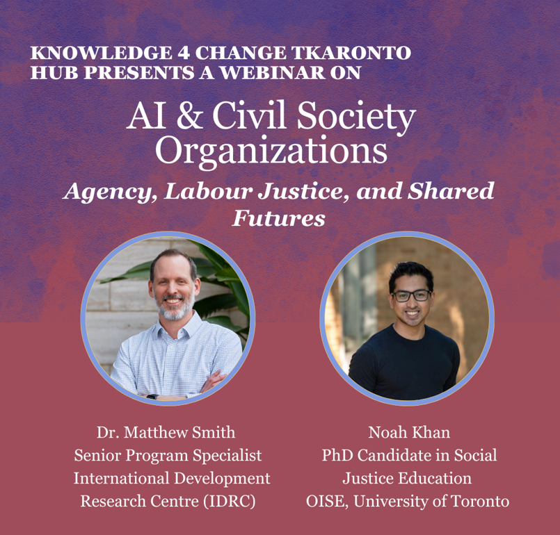 Knowlege 4 Change Tkaronto Hub: AI and Civil Society Organizations